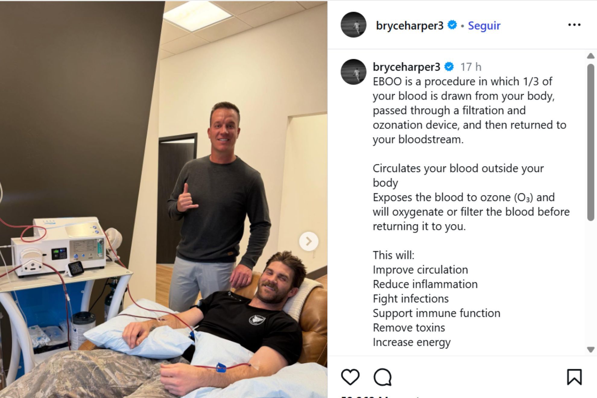 Bryce Harper undergoes medical treatment to try to get his body to respond in another demanding season with the Phillies